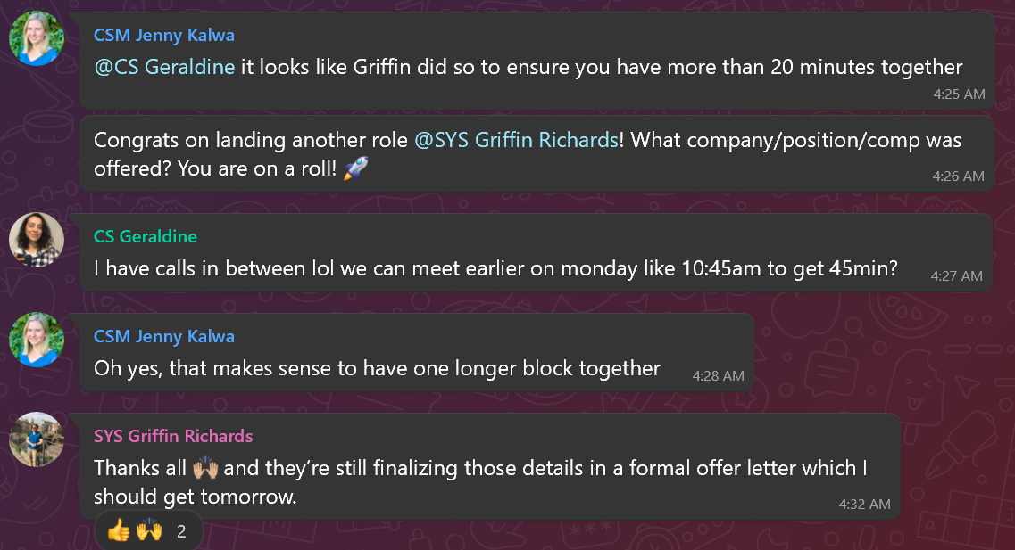 Griffin landed a $156,000 Account Executive role with Elevated Technologies