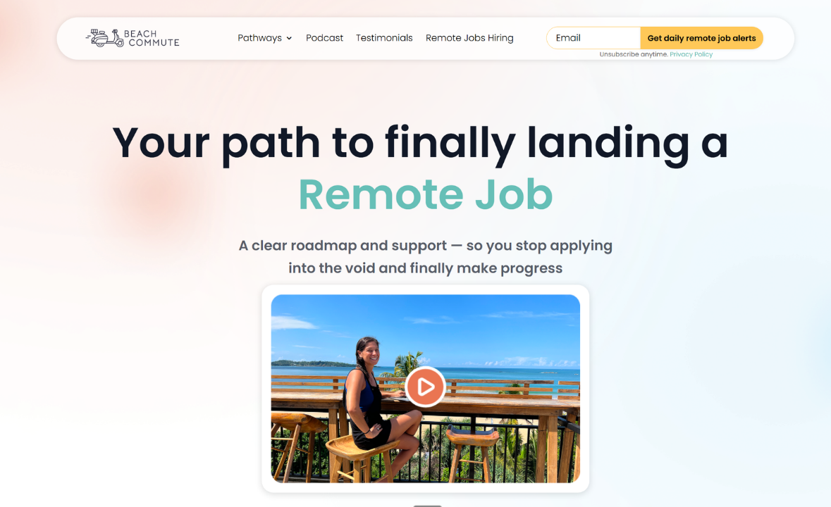 Beach Commute website